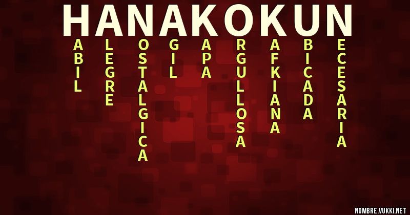 Acróstico hanako-kun