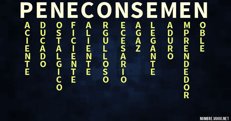 Acróstico peneconsemen