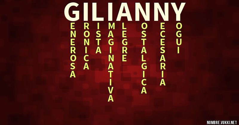 Acróstico gilianny