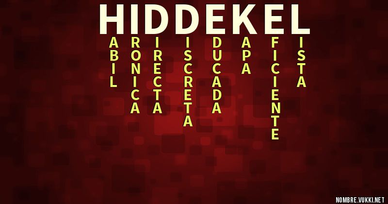 Acróstico hiddekel