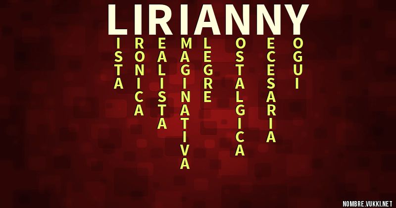 Acróstico lirianny