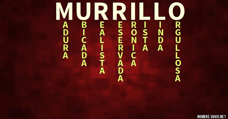 Acróstico murrillo