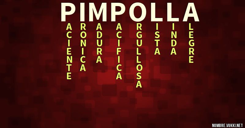Acróstico pimpolla