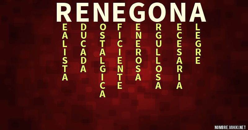 Acróstico renegona