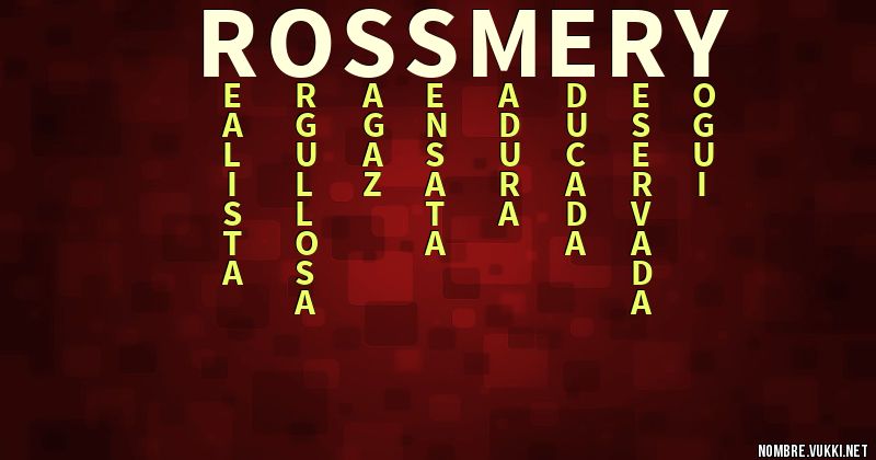 Acróstico rossmery