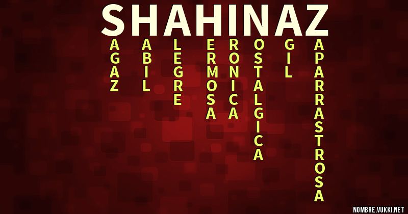 Acróstico shahinaz