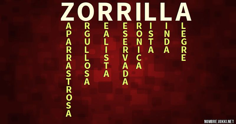 Acróstico zorrilla