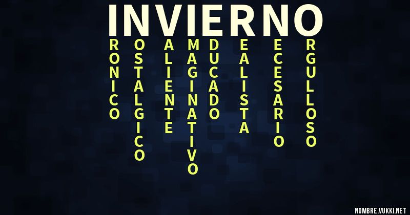 Acróstico invierno