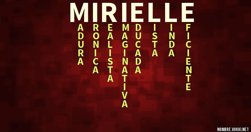 Acróstico mirielle