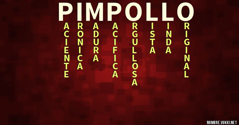 Acróstico pimpollo