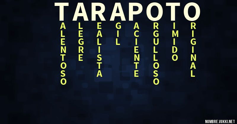 Acróstico tarapoto