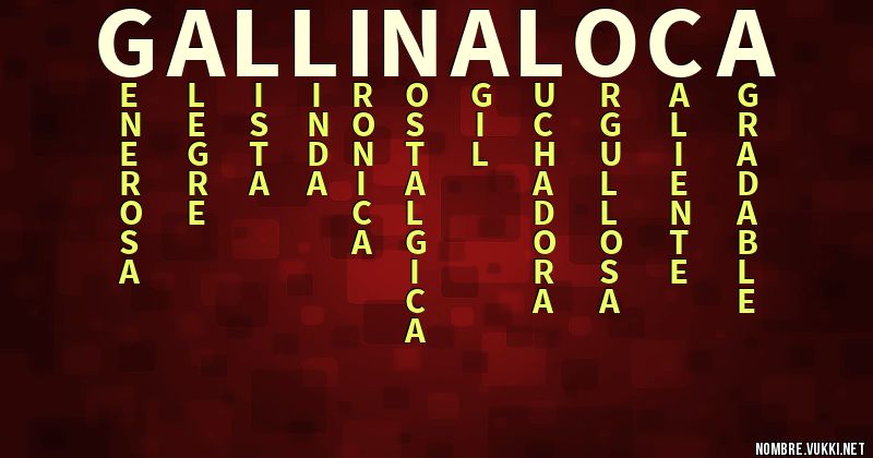 Acróstico gallina loca