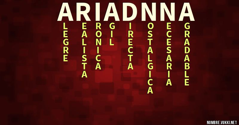 Acróstico ariadnna