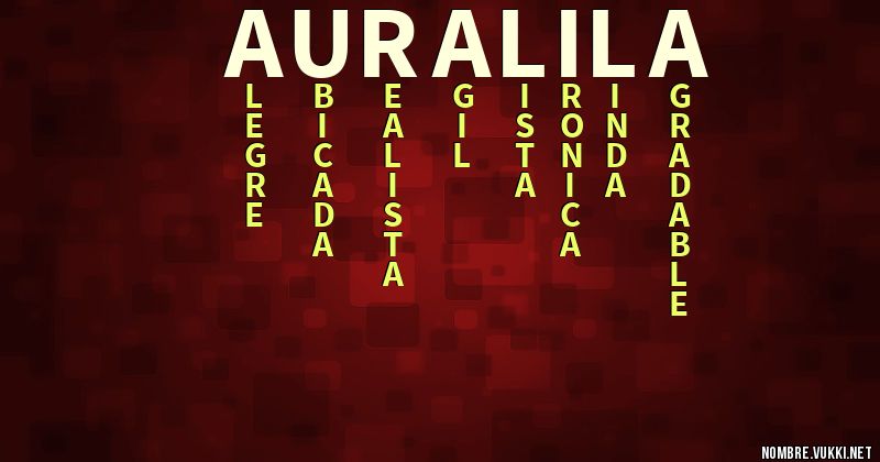 Acróstico auralila