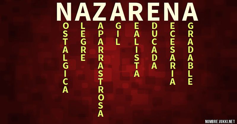 Acróstico nazarena