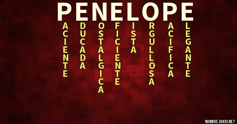 Acróstico penélope