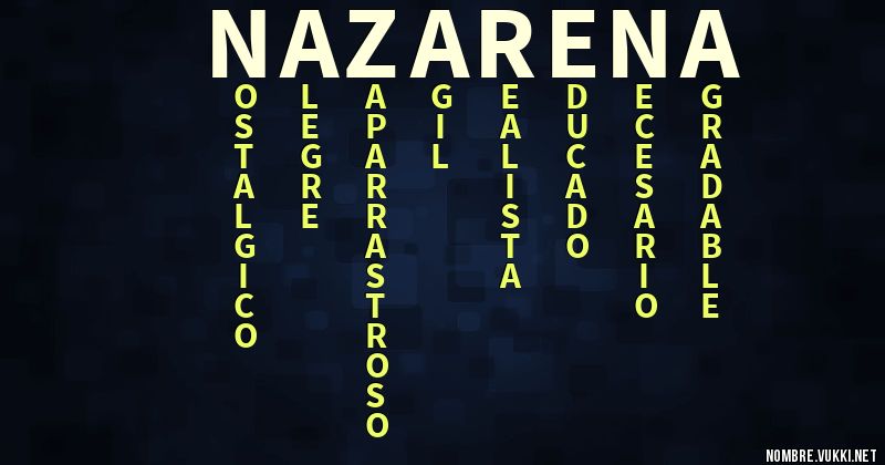 Acróstico nazarena