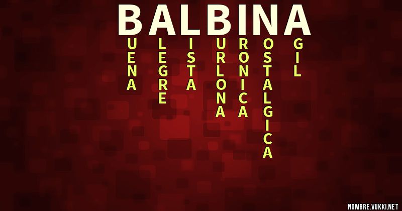 Acróstico balbina