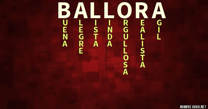 Acróstico ballora