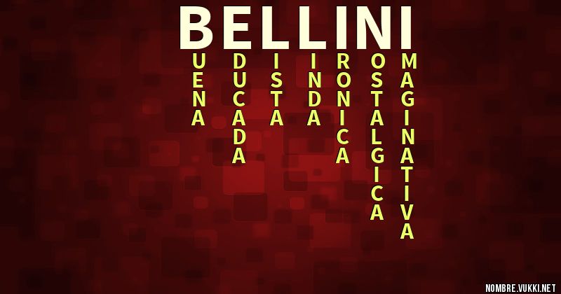 Acróstico bellini