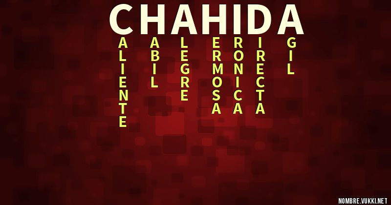 Acróstico chahida