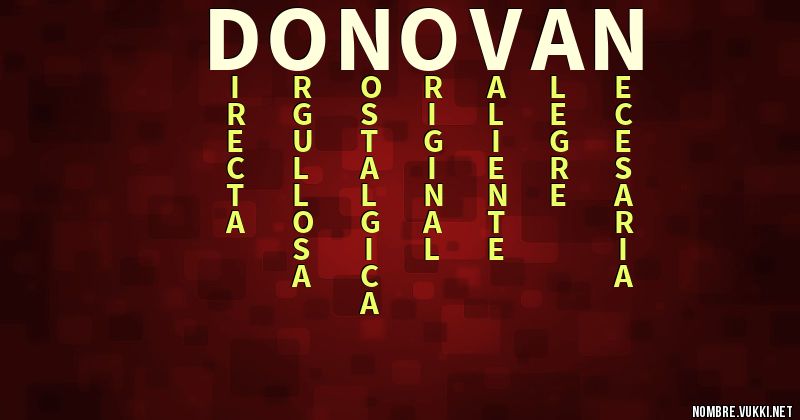 Acróstico donovan