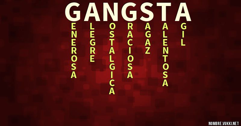 Acróstico gangsta
