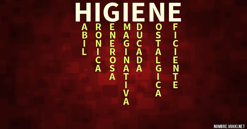 Acróstico higiene