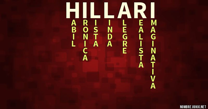 Acróstico hillari
