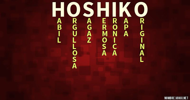Acróstico hoshiko