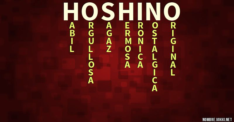 Acróstico hoshino