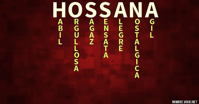 Acróstico hossana