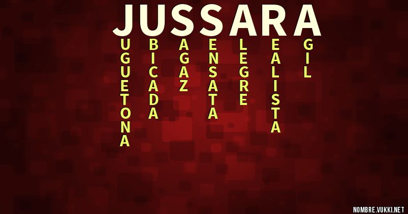 Acróstico jussara
