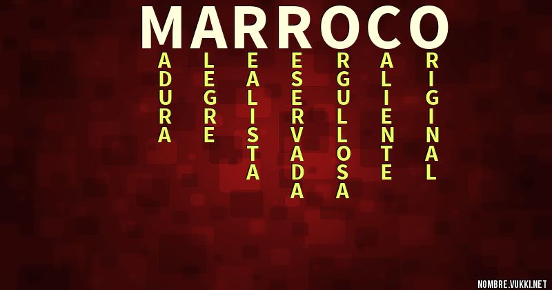 Acróstico marroco