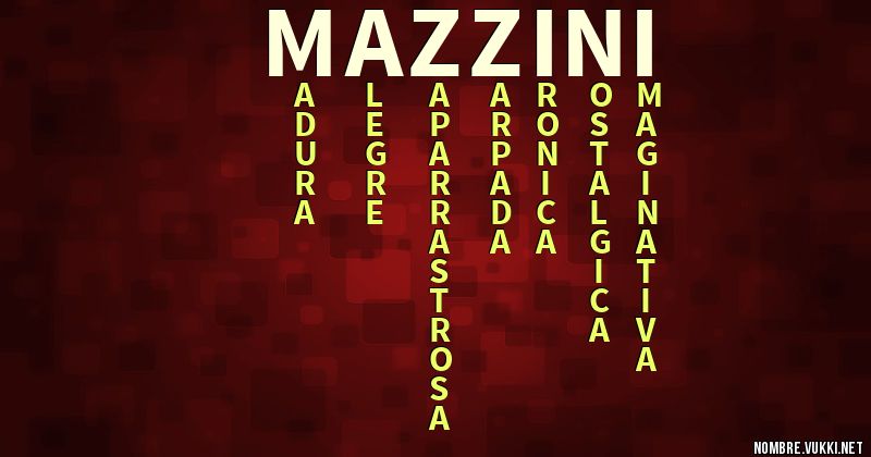 Acróstico mazzini