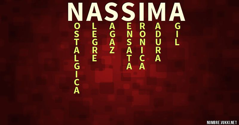 Acróstico nassima