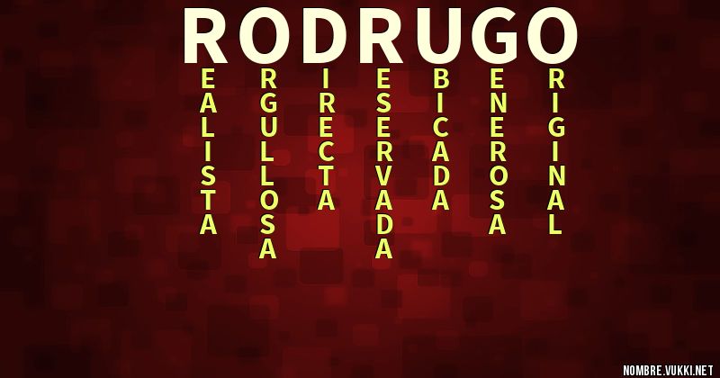 Acróstico rodrugo