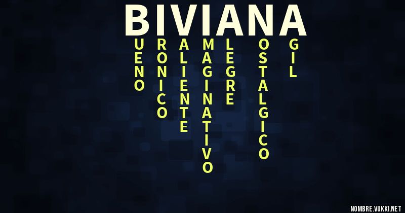 Acróstico biviana