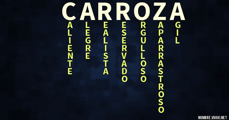 Acróstico carroza