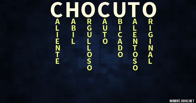 Acróstico chocuto