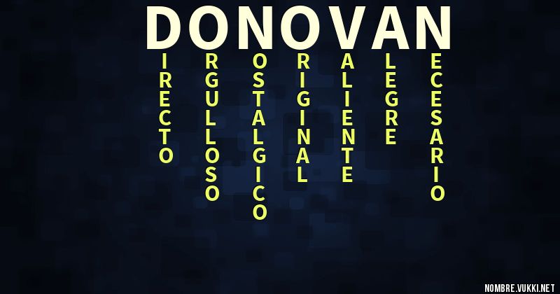 Acróstico donovan