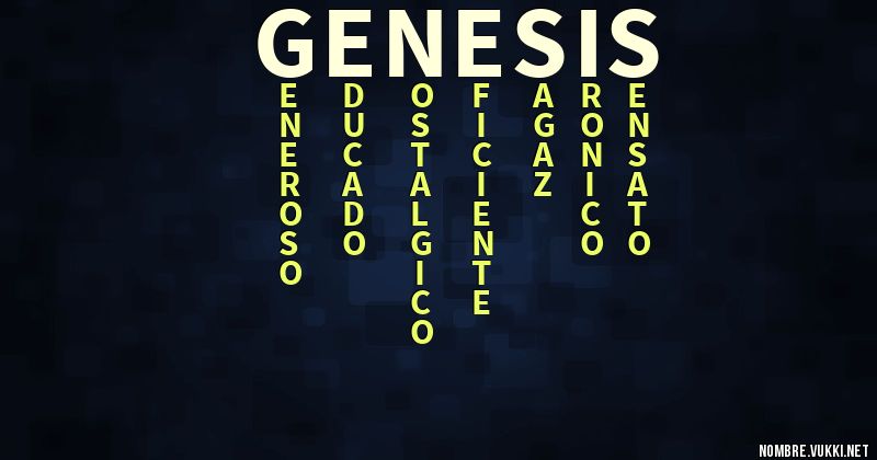 Acróstico génesis