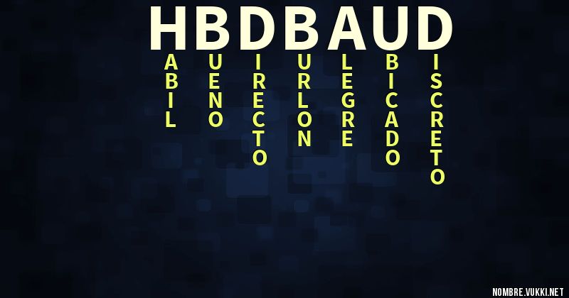 Acróstico hbdbaud