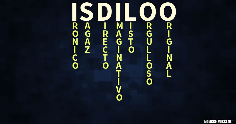 Acróstico isdiloo