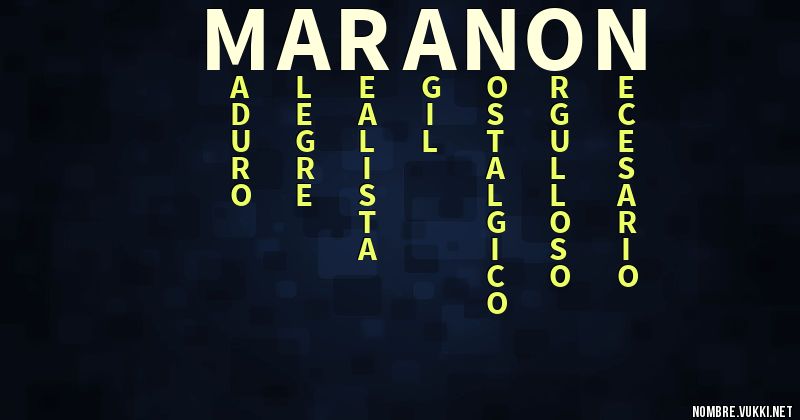 Acróstico marañon