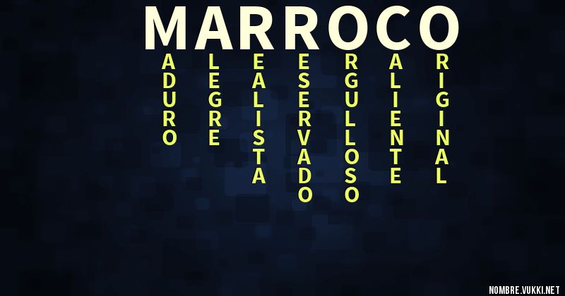 Acróstico marroco