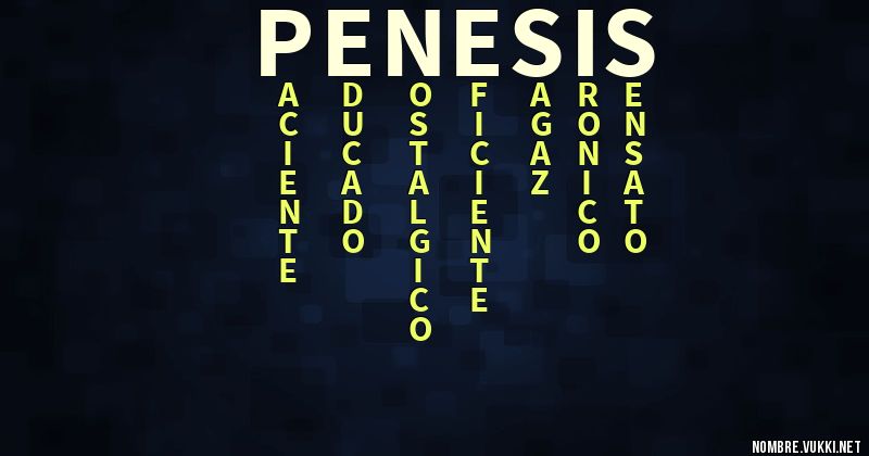 Acróstico penesis