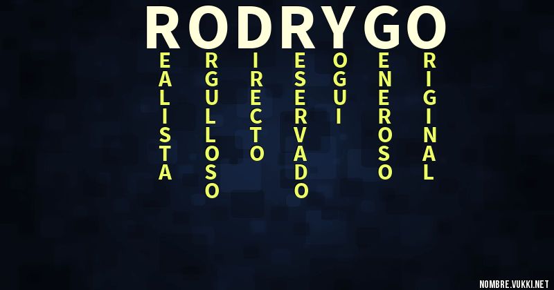 Acróstico rodrygo