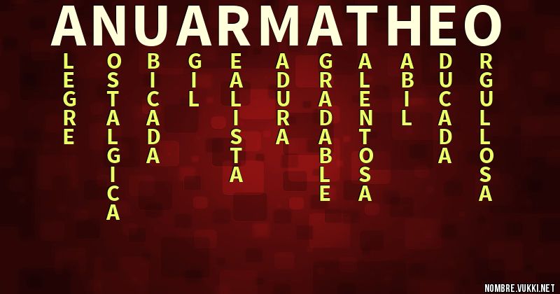 Acróstico anuar matheo