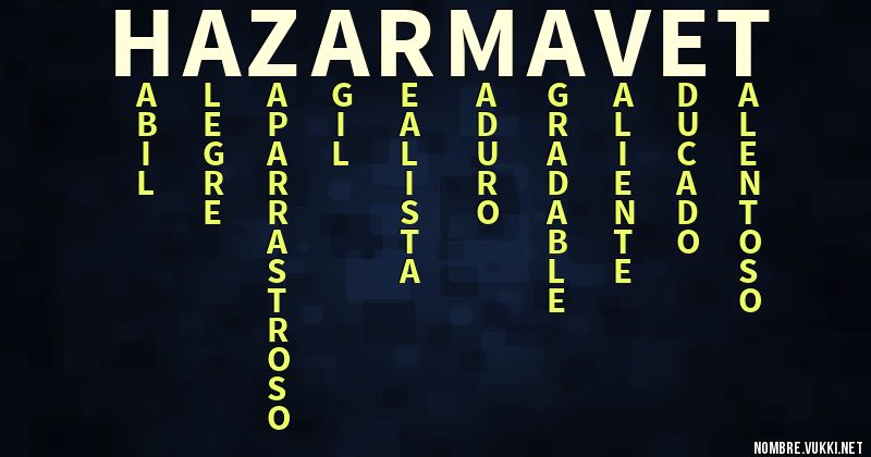 Acróstico hazar mavet